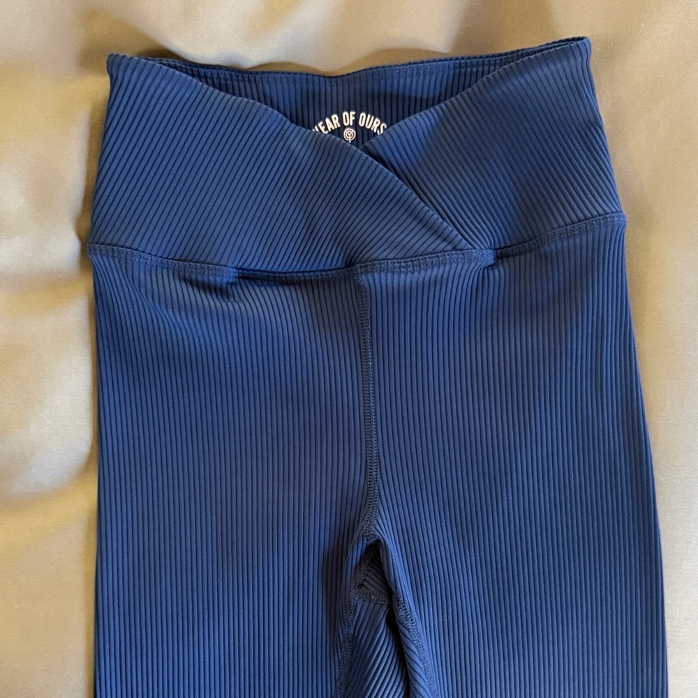 Year of Ours Ribbed Blue Leggings